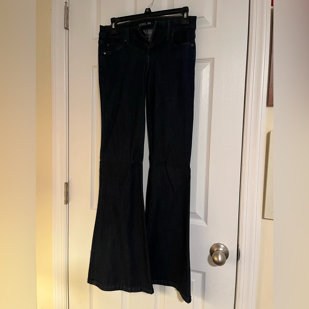 Level 99 Women's Dark Flare Jeans